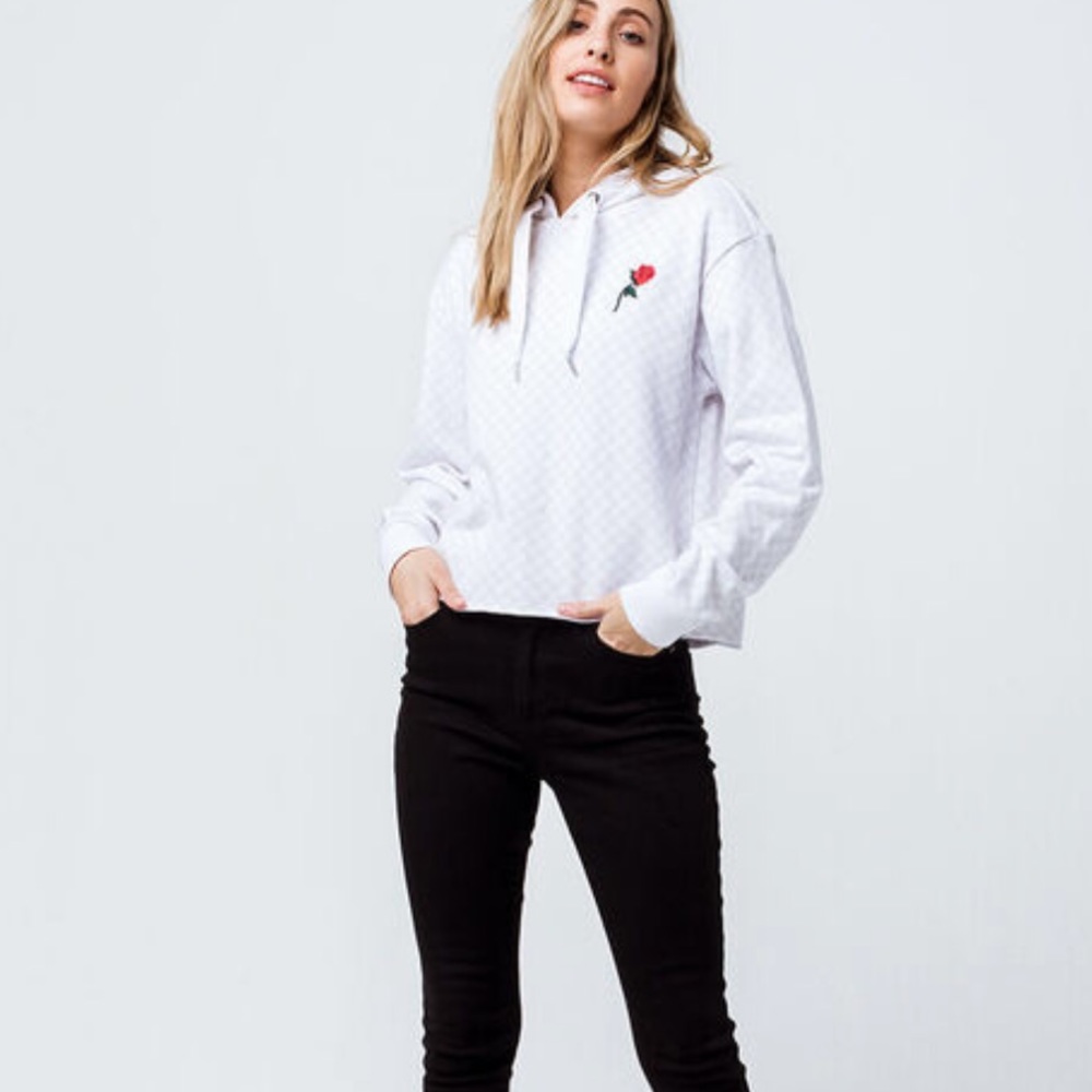 Vans Leila Check White Hoodie